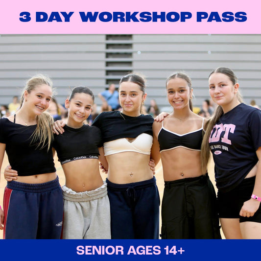 3 Day Workshop Pass Senior (AGE: 14+)