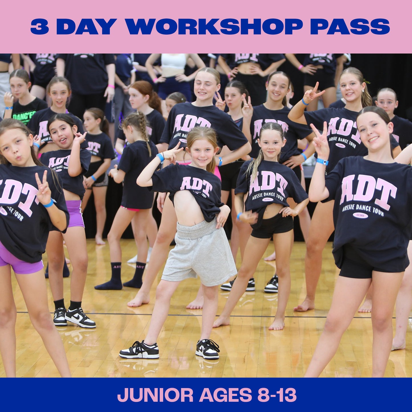 3 Day Workshop Pass Junior (AGE:  8 - 13)